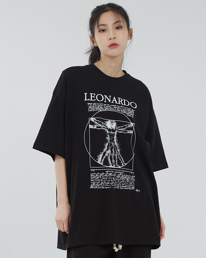 레오나르도 프린팅 티셔츠